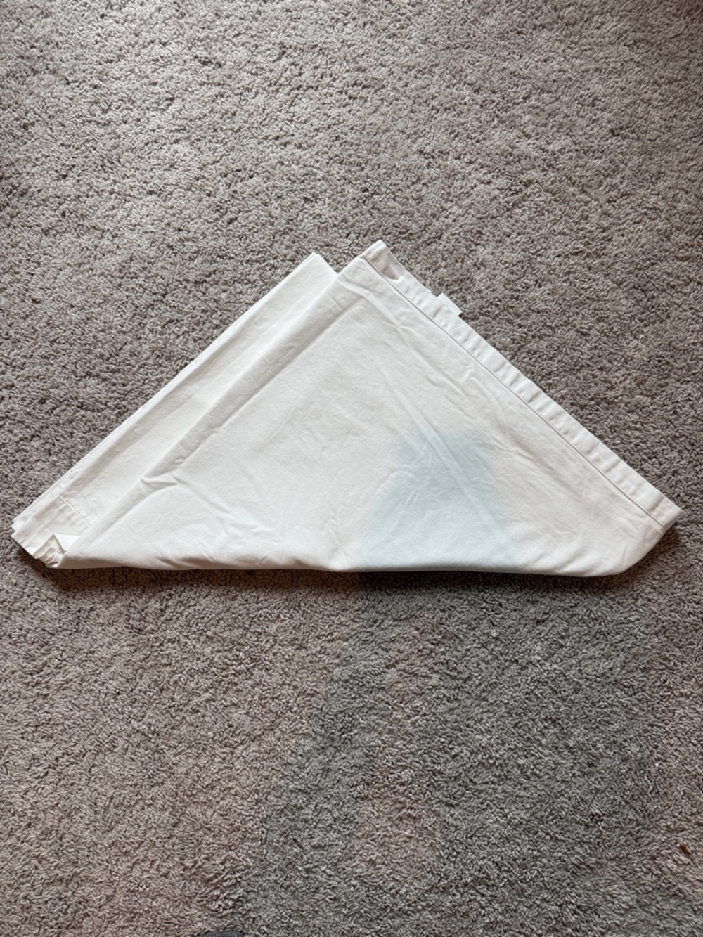 Pottery Barn White Thick Cotton Single Panel Curtain